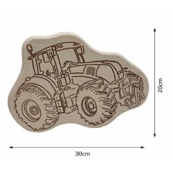 DEKOFANT Frühstücksbrettchen Traktor Bulldog NEU  ca 30x20x1,5cm