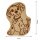 DEKOFANT kleines Kinder MotivBrett Frühstücksbrettchen Hund sitzend ca 23x15x1cm