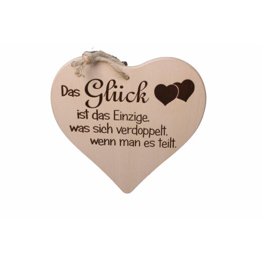 DEKOFANT Spruch Herz "Das Glück ist das einzige was...", 18,79