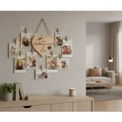 Herzbrett mit Sprüche Lieblingsmensch – Massives Ahorn Holzherz 24x24x1,5cm Dekofant