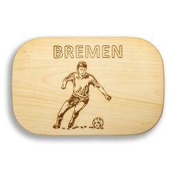 Frühstücksbrettchen Motiv Fussball Bremen...