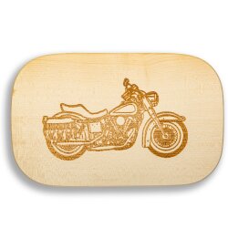 Frühstücksbrettchen Motiv Biker 25x16x1,5cm...