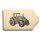 DEKOFANT Frühstücksbrettchen Traktor grün farbig 23x13x1cm