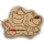 DEKOFANT Frühstücksbrettchen Hund mit NAME personalisiert Holz Brett Motiv Dackel Frühstücksbrett Kinder ca 26x23x1,5cm