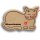 DEKOFANT Frühstücksbrettchen Katze schläft mit NAME personalisiert Holz Brett Motiv Frühstücksbrett Kinder ca 29x21x1,5cm