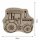 DEKOFANT Frühstücksbrettchen Kinder mit WUNSCHNAME personalisiert Holz Brett Motiv Traktor Bulldog ALT Frühstücksbrett Kinder ca 26x22x1,5cm