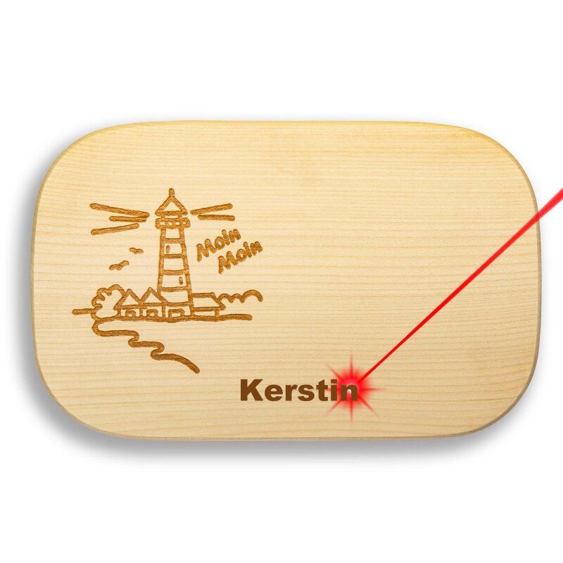 Frühstücksbrett „Biene Willi“ Aus Ahornholz – Personalisierbar Mit Gravur | Geschenk Zur Einschulung Oder Geburtstag