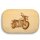 Frühstücksbrettchen Motiv Strassen Motorrad 25x16x1,5cm eckig Ahorn personalisiert