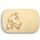 Frühstücksbrettchen Motiv Pferd mit Fohlen 25x16x1,5cm eckig Ahorn personalisiert